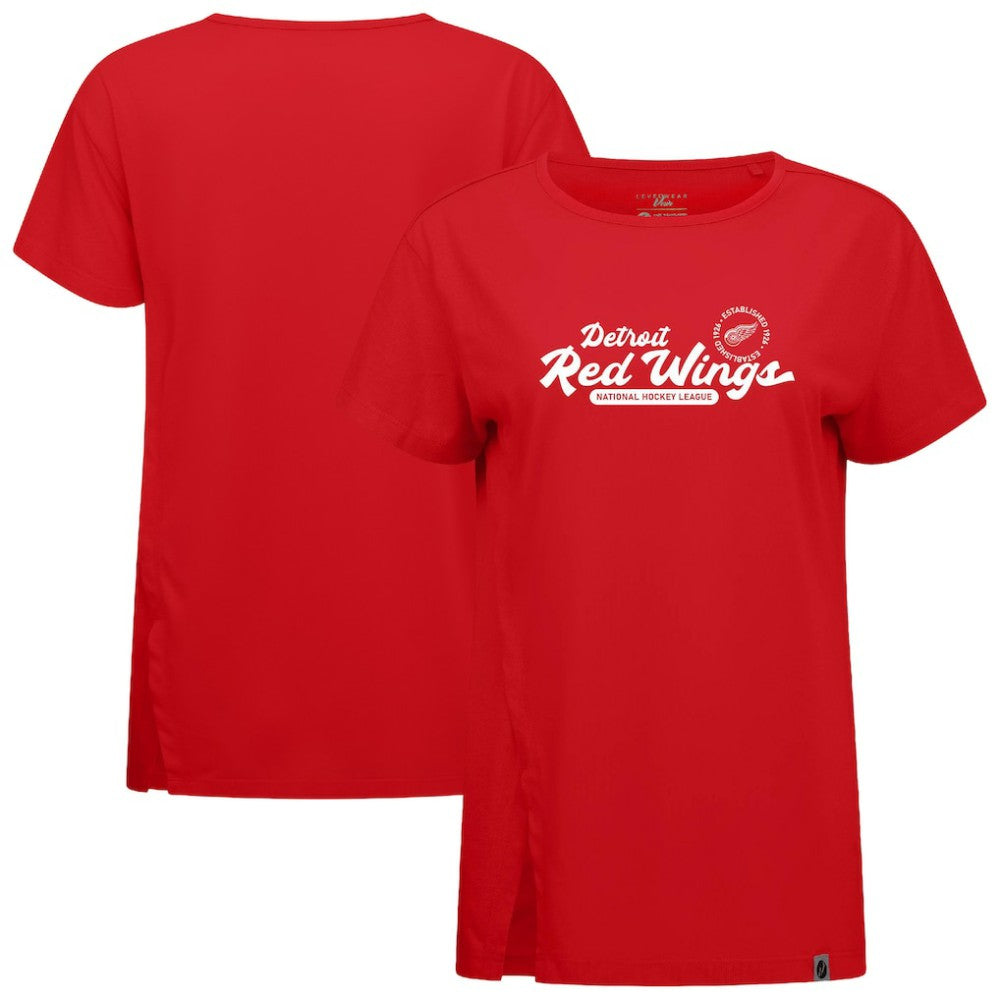 Detroit Red Wings Levelwear Women's Influx Monument T-Shirt - Red | NHL sale