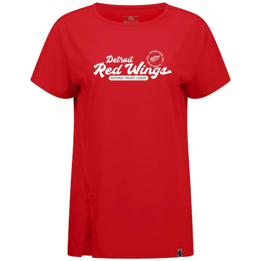 Detroit Red Wings Levelwear Women's Influx Monument T-Shirt - Red | NHL sale