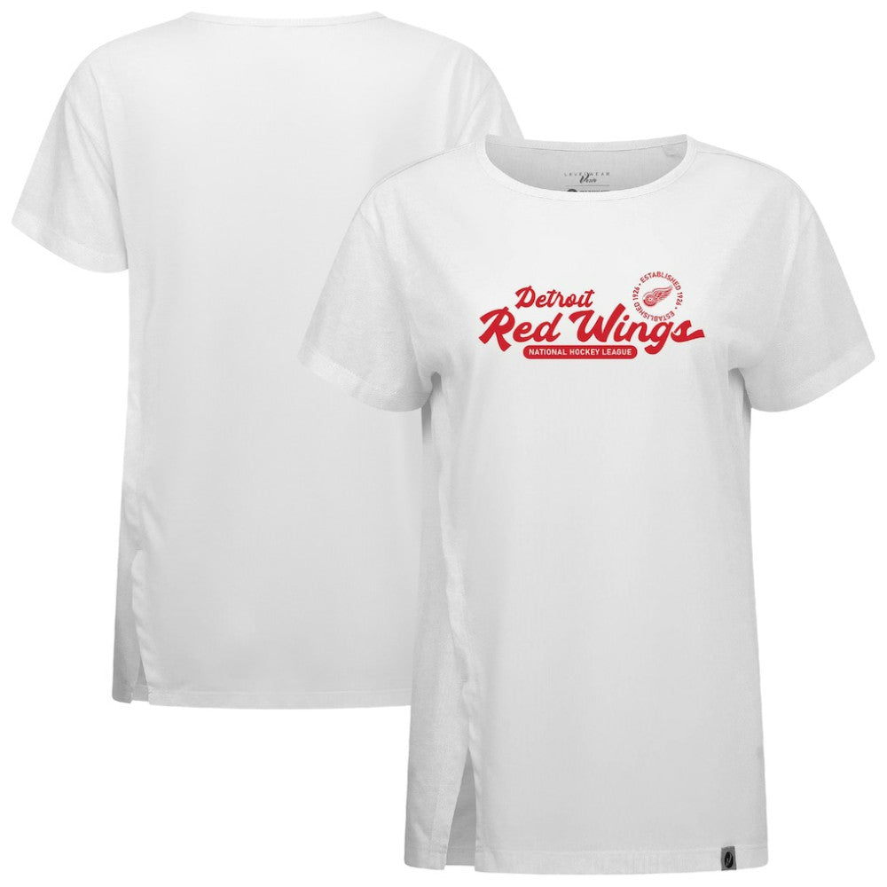 Detroit Red Wings Levelwear Women's Influx Monument T-Shirt - White | NHL online