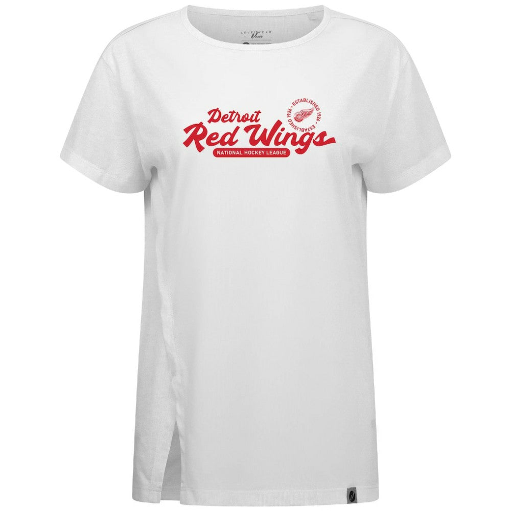 Detroit Red Wings Levelwear Women's Influx Monument T-Shirt - White | NHL online