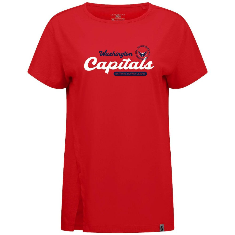Washington Capitals Levelwear Women's Influx Monument T-Shirt - Red | NHL on sale