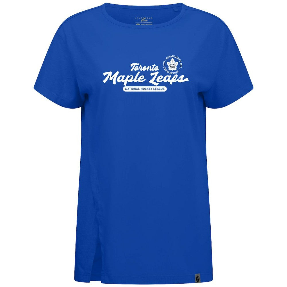 Toronto Maple Leafs Levelwear Women's Influx Monument T-Shirt - Royal | NHL Clearance