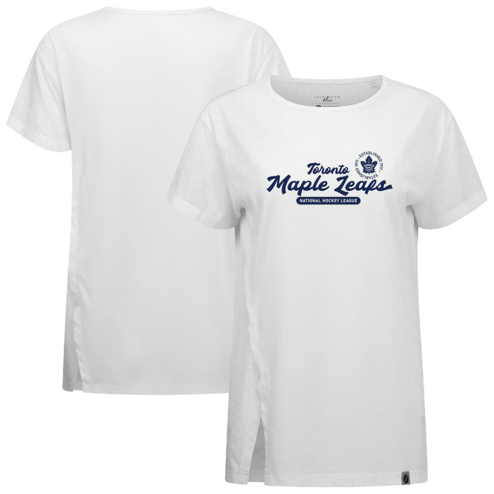Toronto Maple Leafs Levelwear Women's Influx Monument T-Shirt - White | NHL discount