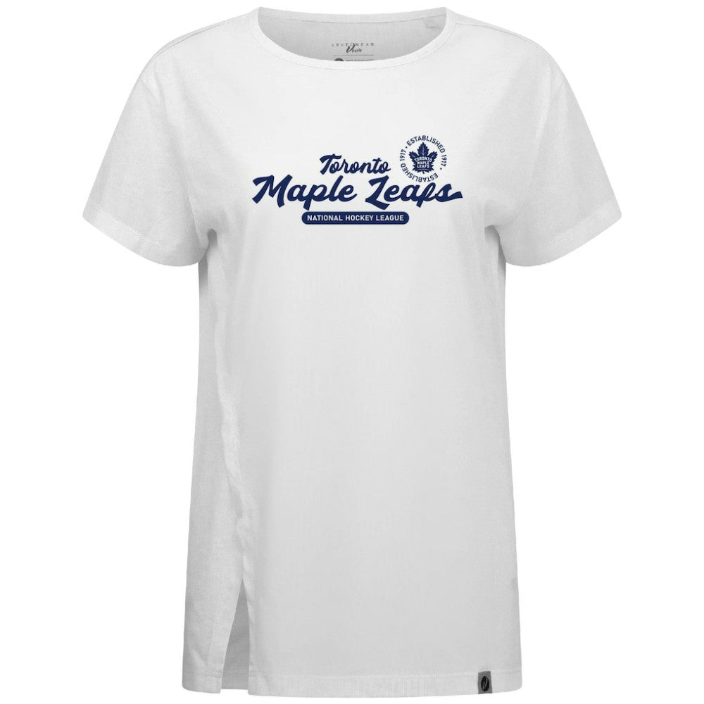 Toronto Maple Leafs Levelwear Women's Influx Monument T-Shirt - White | NHL discount