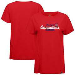 Montreal Canadiens Levelwear Women's Influx Monument T-Shirt - Red | NHL online