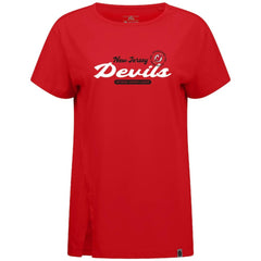 New Jersey Devils Levelwear Women's Influx Monument T-Shirt - Red | NHL online