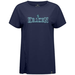 Seattle Kraken Levelwear Women's Influx Journey T-Shirt - Deep Sea Blue | NHL discount