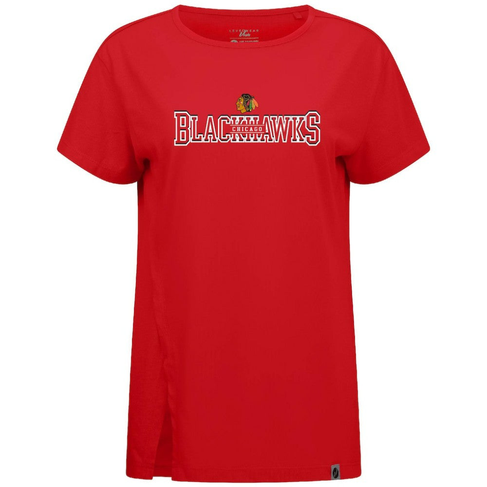 Chicago Blackhawks Levelwear Women's Influx Journey T-Shirt - Red | NHL on sale
