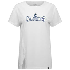 Vancouver Canucks Levelwear Women's Influx Journey T-Shirt - White | NHL Clearance