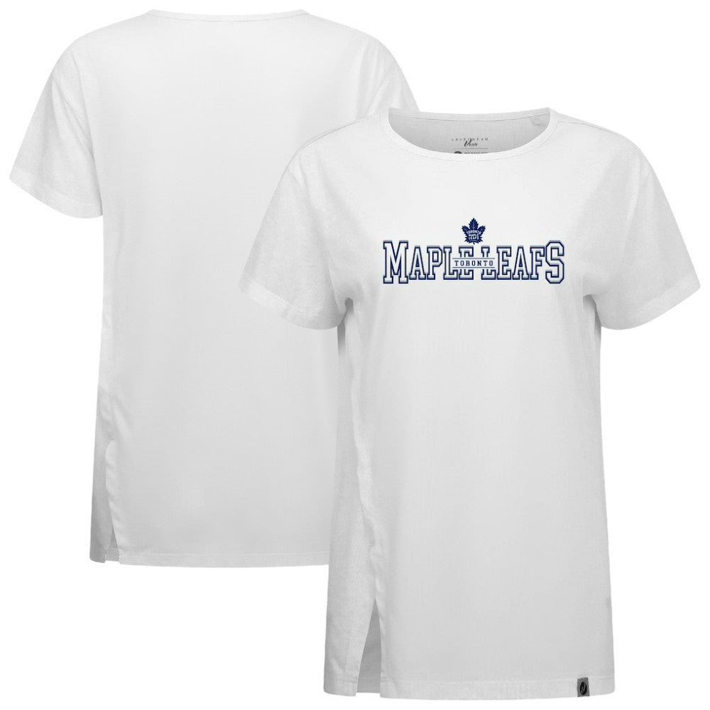 Toronto Maple Leafs Levelwear Women's Influx Journey T-Shirt - White | NHL discount