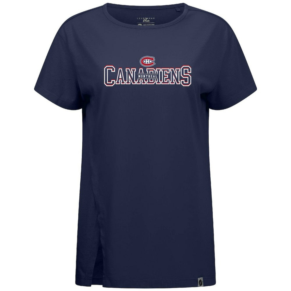 Montreal Canadiens Levelwear Women's Influx Journey T-Shirt - Navy | NHL online