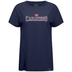 Montreal Canadiens Levelwear Women's Influx Journey T-Shirt - Navy | NHL online