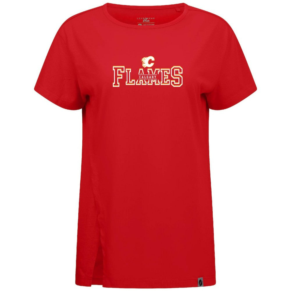 Calgary Flames Levelwear Women's Influx Journey T-Shirt - Red | NHL discount