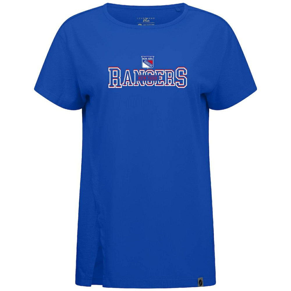 New York Rangers Levelwear Women's Influx Journey T-Shirt - Royal | NHL online