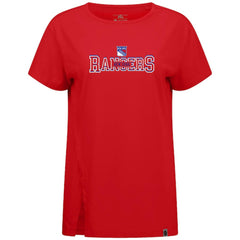 New York Rangers Levelwear Women's Influx Journey T-Shirt - Red | NHL Lifestyle