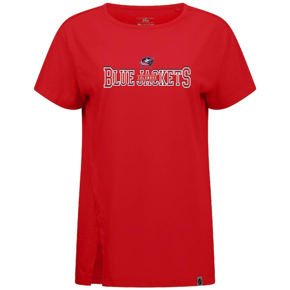 Columbus Blue Jackets Levelwear Women's Influx Journey T-Shirt - Red | NHL discount