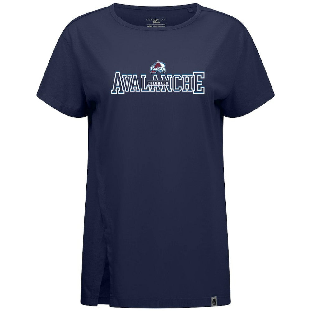 Colorado Avalanche Levelwear Women's Influx Journey T-Shirt - Navy | NHL sale