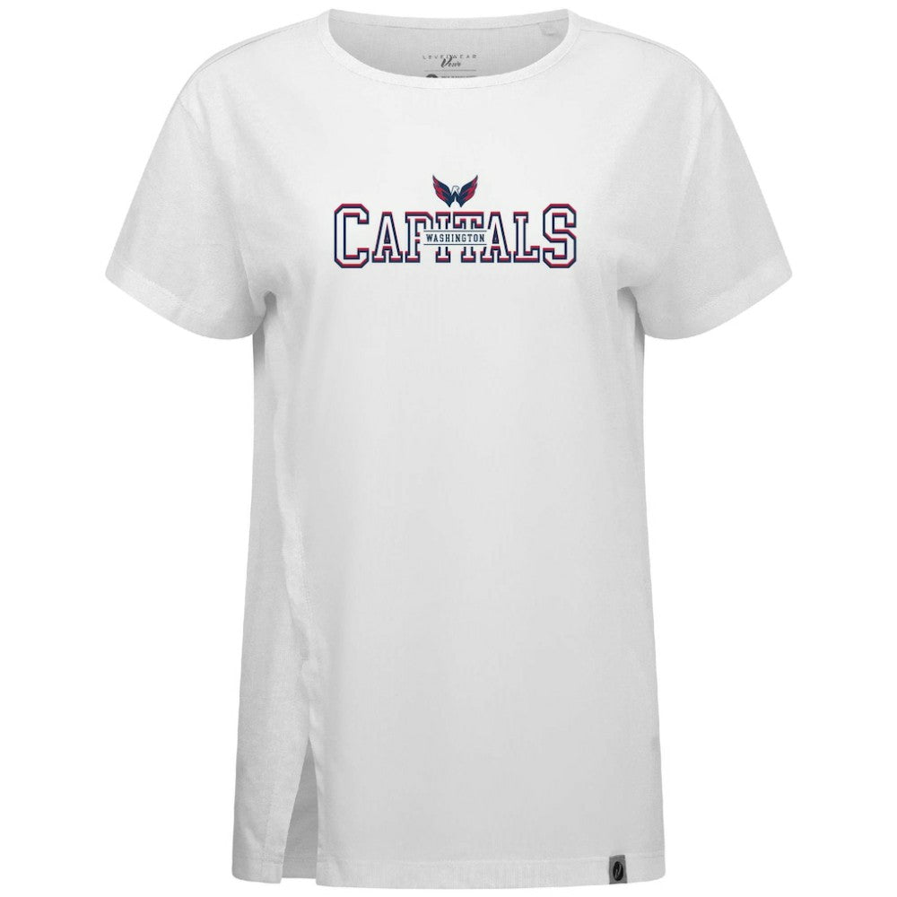 Washington Capitals Levelwear Women's Influx Journey T-Shirt - White | NHL online