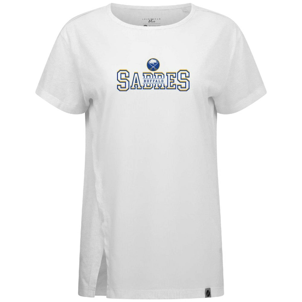 Buffalo Sabres Levelwear Women's Influx Journey T-Shirt - White | NHL online