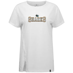 San Jose Sharks Levelwear Women's Influx Journey T-Shirt - White | NHL on sale