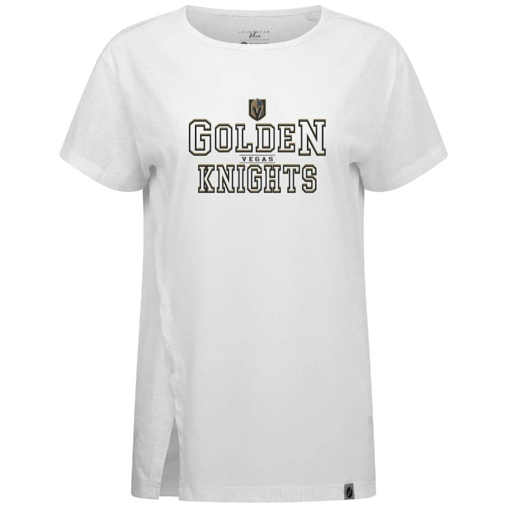 Vegas Golden Knights Levelwear Women's Influx Journey T-Shirt - White | NHL Clearance