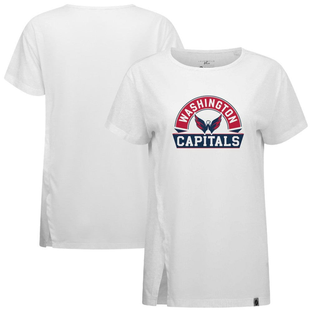 Washington Capitals Levelwear Women's Influx Banner Arch T-Shirt - White | NHL near me