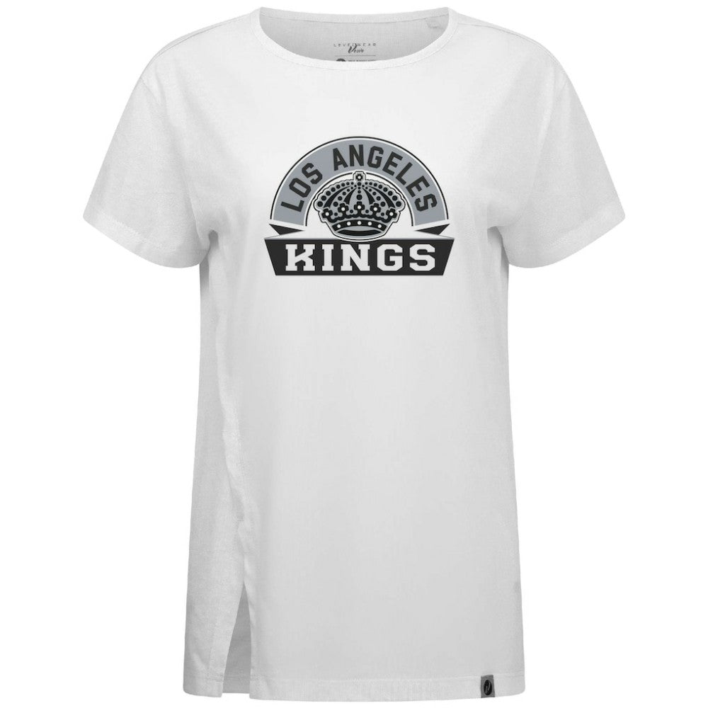 Los Angeles Kings Levelwear Women's Influx Banner Arch T-Shirt - White | NHL discount