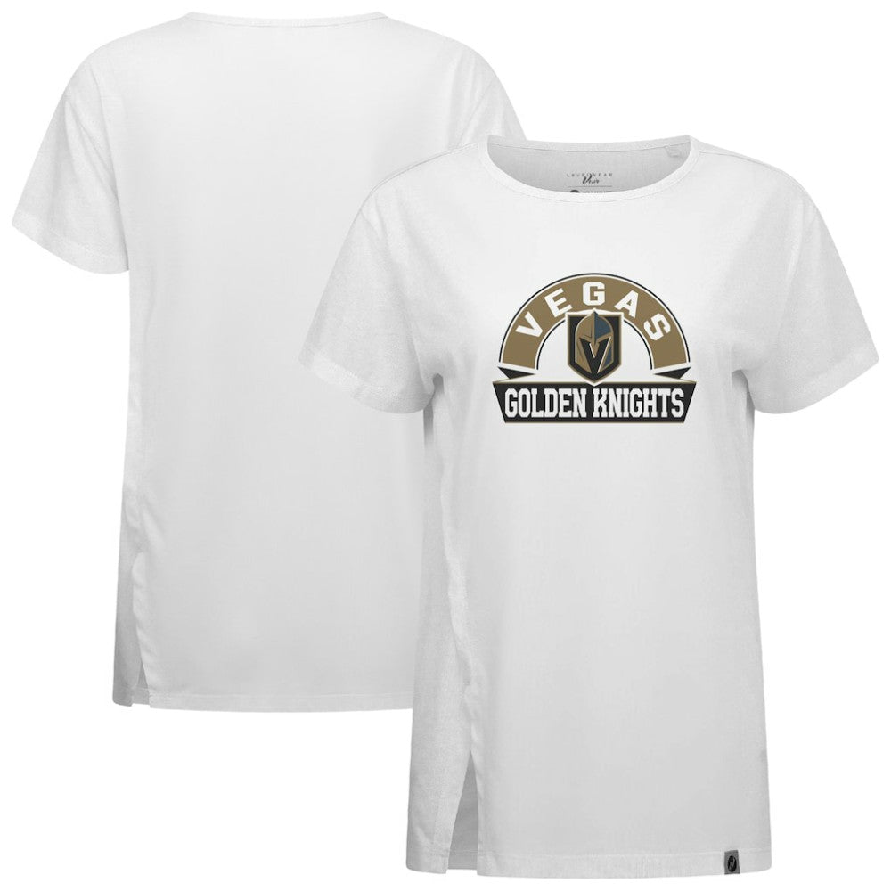 Vegas Golden Knights Levelwear Women's Influx Banner Arch T-Shirt - White | NHL discount