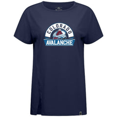Colorado Avalanche Levelwear Women's Influx Banner Arch T-Shirt - Navy | NHL sale