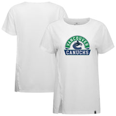 Vancouver Canucks Levelwear Women's Influx Banner Arch T-Shirt - White | NHL near me