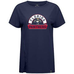 Florida Panthers Levelwear Women's Influx Banner Arch T-Shirt - Navy | NHL near me