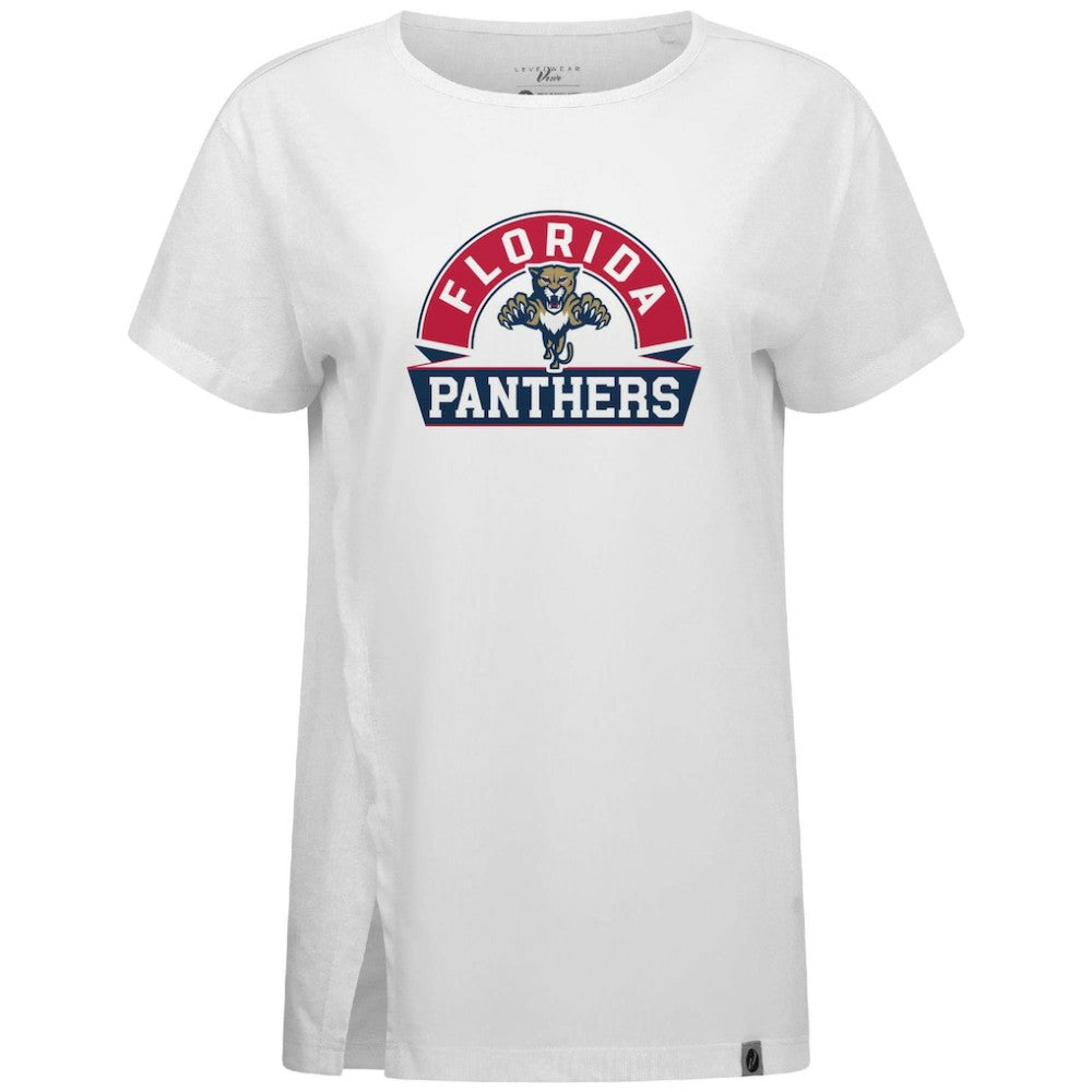 Florida Panthers Levelwear Women's Influx Banner Arch T-Shirt - White | NHL sale