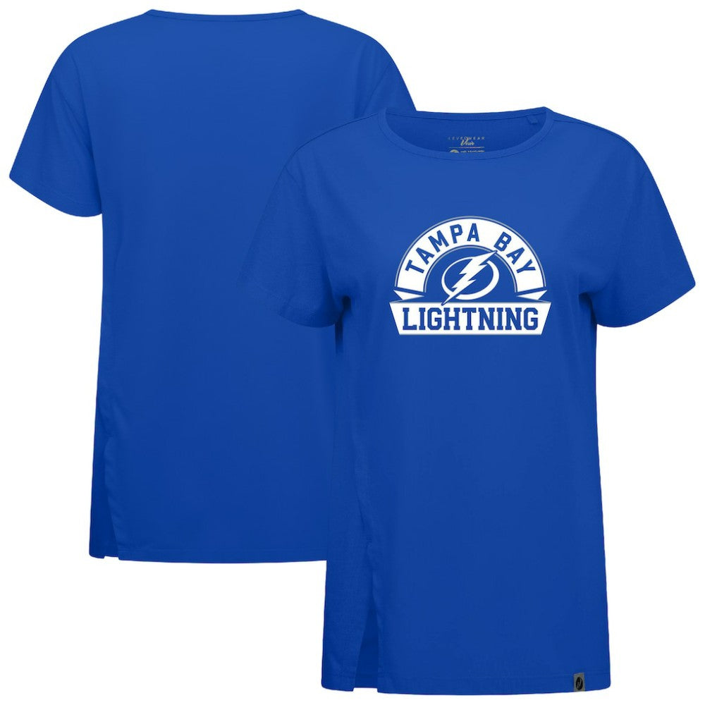 Tampa Bay Lightning Levelwear Women's Influx Banner Arch T-Shirt - Royal | NHL Lifestyle