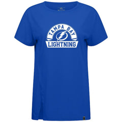 Tampa Bay Lightning Levelwear Women's Influx Banner Arch T-Shirt - Royal | NHL Lifestyle