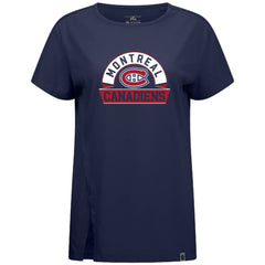 Montreal Canadiens Levelwear Women's Influx Banner Arch T-Shirt - Navy | NHL online