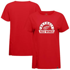 Detroit Red Wings Levelwear Women's Influx Banner Arch T-Shirt - Red | NHL near me