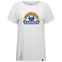 Buffalo Sabres Levelwear Women's Influx Banner Arch T-Shirt - White | NHL discount