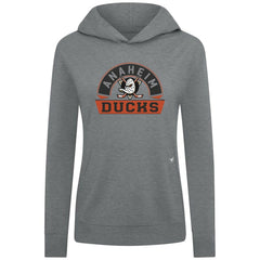 Anaheim Ducks Levelwear Women's Relay Banner Arch Pullover Hoodie - Gray | NHL on sale