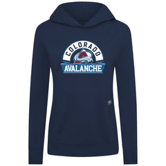 Colorado Avalanche Levelwear Women's Relay Banner Arch Pullover Hoodie - Navy | NHL near me
