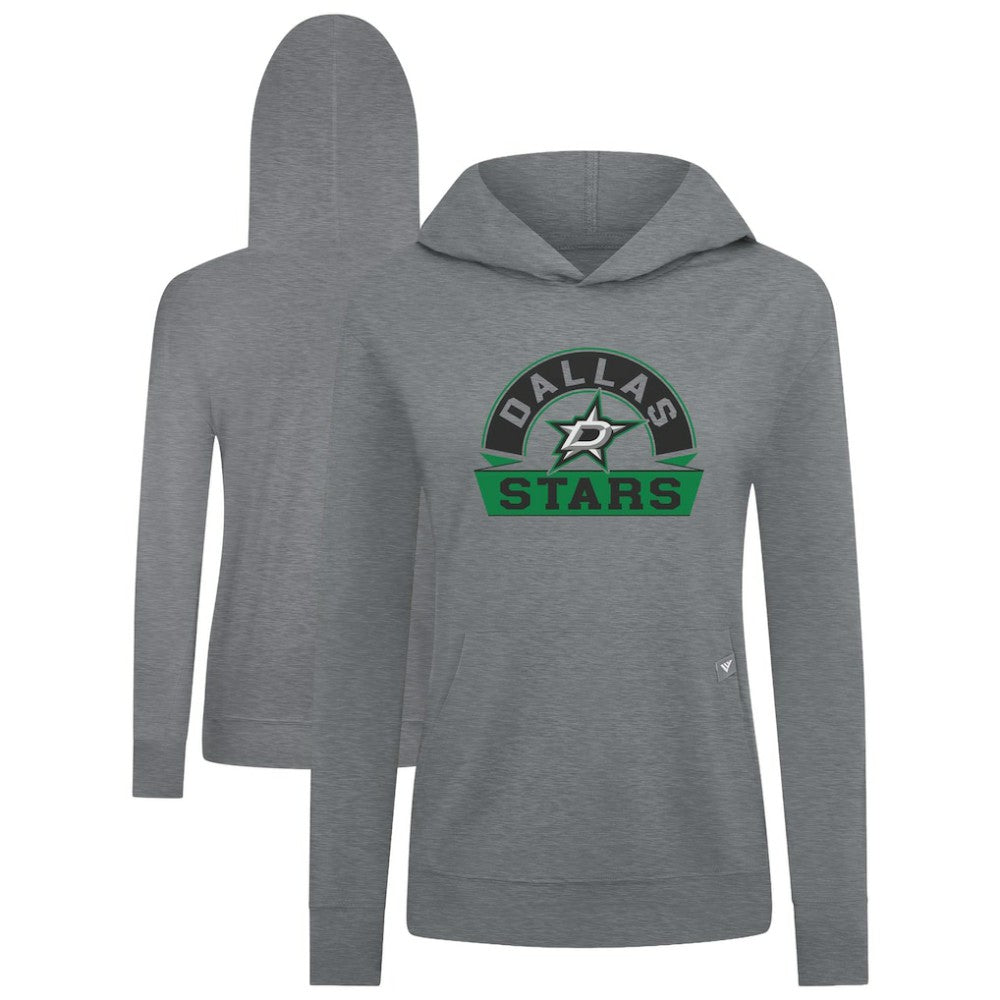 Dallas Stars Levelwear Women's Relay Banner Arch Pullover Hoodie - Gray | NHL discount