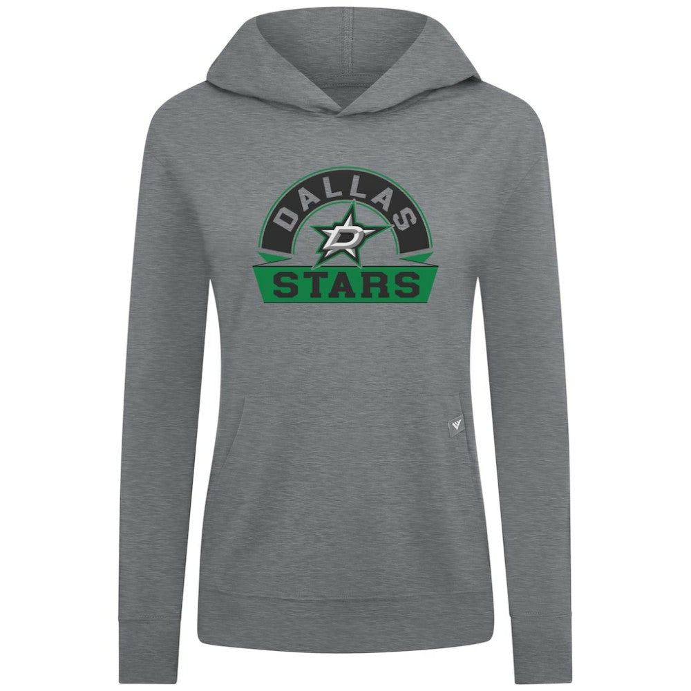 Dallas Stars Levelwear Women's Relay Banner Arch Pullover Hoodie - Gray | NHL discount