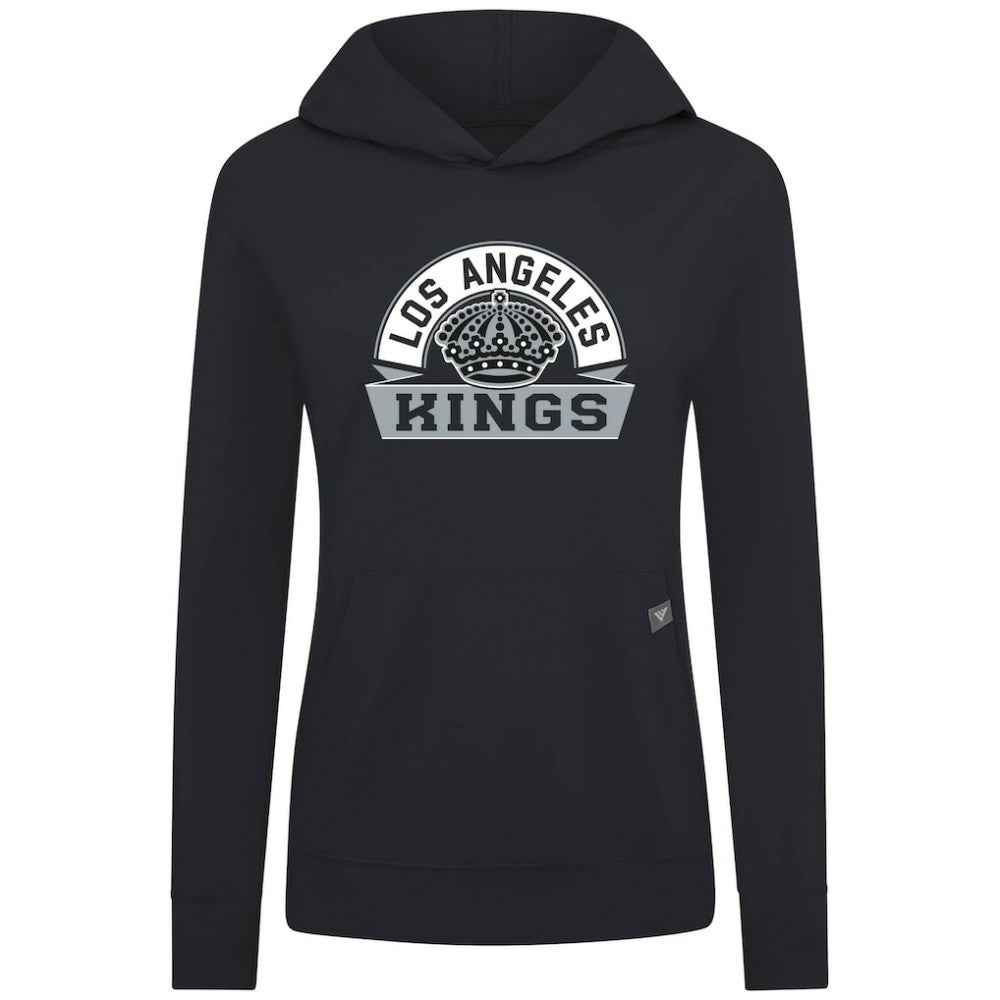 Los Angeles Kings Levelwear Women's Relay Banner Arch Pullover Hoodie - Black | NHL near me