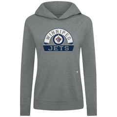 Winnipeg Jets Levelwear Women's Relay Banner Arch Pullover Hoodie - Gray | NHL discount