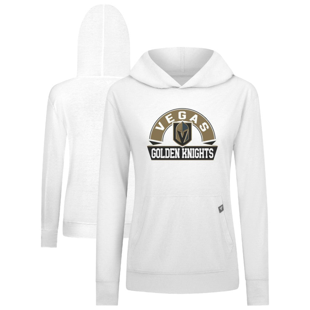 Vegas Golden Knights Levelwear Women's Relay Banner Arch Pullover Hoodie - White | NHL sale