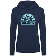 Seattle Kraken Levelwear Women's Relay Banner Arch Pullover Hoodie - Deep Sea Blue | NHL discount