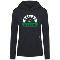 Dallas Stars Levelwear Women's Relay Banner Arch Pullover Hoodie - Black | NHL on sale