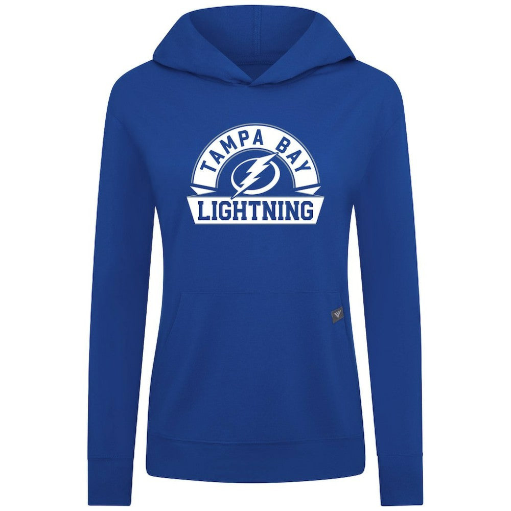 Tampa Bay Lightning Levelwear Women's Relay Banner Arch Pullover Hoodie - Royal | NHL discount