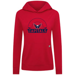 Washington Capitals Levelwear Women's Relay Banner Arch Pullover Hoodie - Red | NHL sale