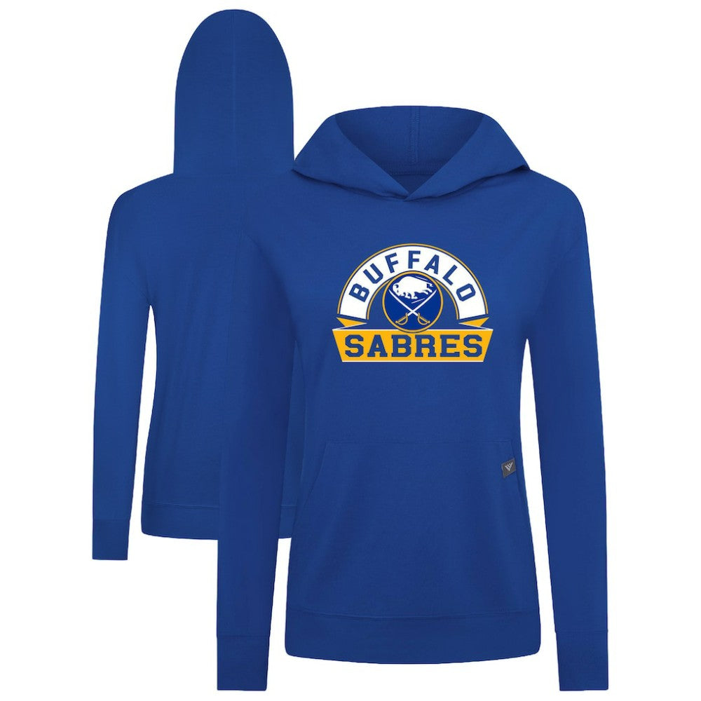 Buffalo Sabres Levelwear Women's Relay Banner Arch Pullover Hoodie - Royal | NHL near me