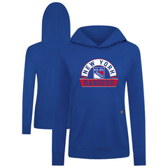 New York Rangers Levelwear Women's Relay Banner Arch Pullover Hoodie - Royal | NHL discount